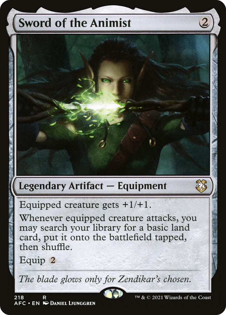 Image of Sword of the Animist [Dungeons & Dragons: Adventures in the Forgotten Realms Commander]