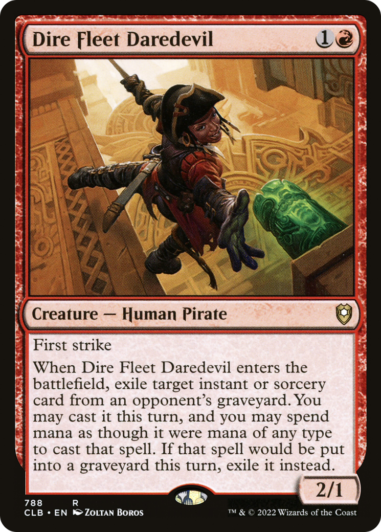 Image of Dire Fleet Daredevil [Commander Legends: Battle for Baldur's Gate]