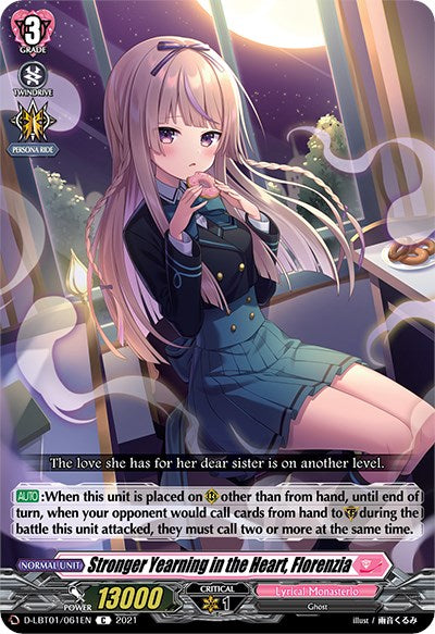 Image of Stronger Yearning in the Heart, Florenzia (D-LBT01/061EN) [Lyrical Melody]