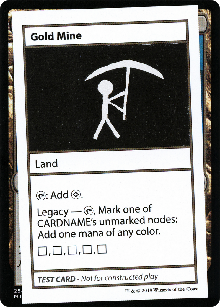Image of Gold Mine (2021 Edition) [Mystery Booster Playtest Cards]