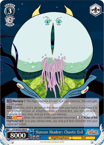 Image of Hunson Abadeer: Chaotic Evil (AT/WX02-080 R) [Adventure Time]
