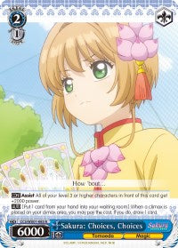 Image of Sakura: Choices, Choices (CCS/WX01-083 R) [Cardcaptor Sakura: Clear Card]