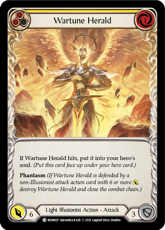 Wartune Herald (Yellow) [MON027] (Monarch)  1st Edition Normal