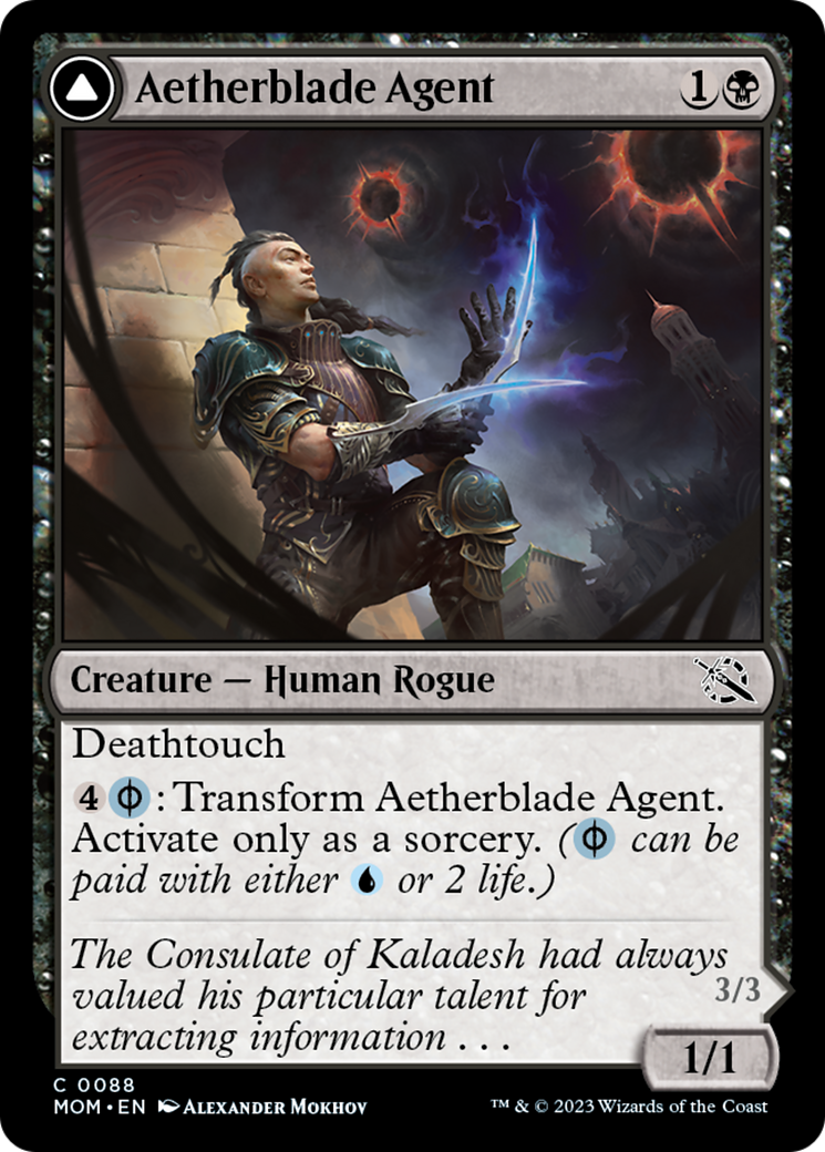Image of Aetherblade Agent // Gitaxian Mindstinger [March of the Machine]