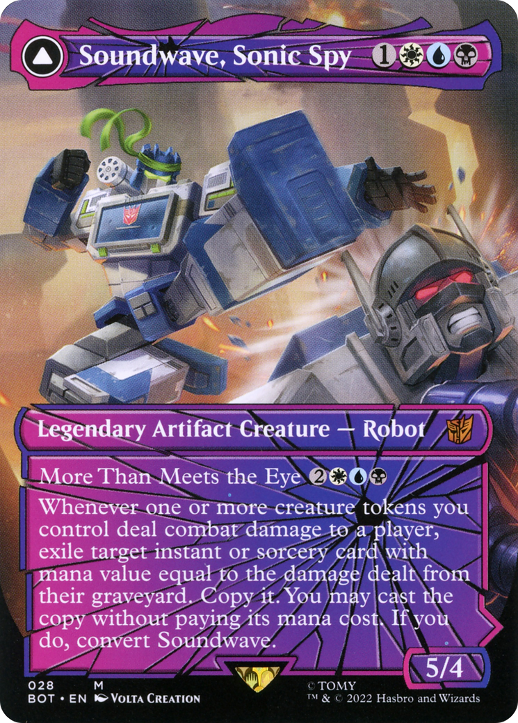 Image of Soundwave, Sonic Spy // Soundwave, Superior Captain (Shattered Glass) [Transformers]