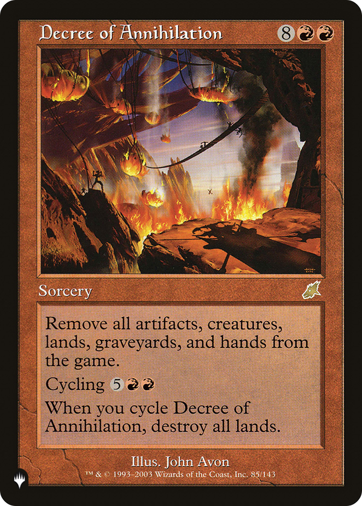 Image of Decree of Annihilation [The List]
