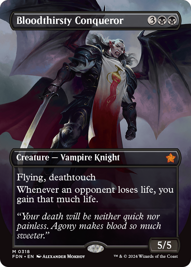 Image of Bloodthirsty Conqueror (Borderless) [Foundations]