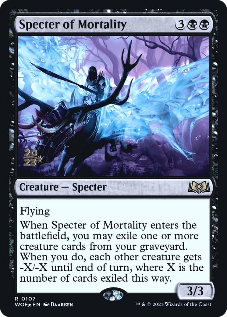 Image of Specter of Mortality [Wilds of Eldraine Prerelease Promos]