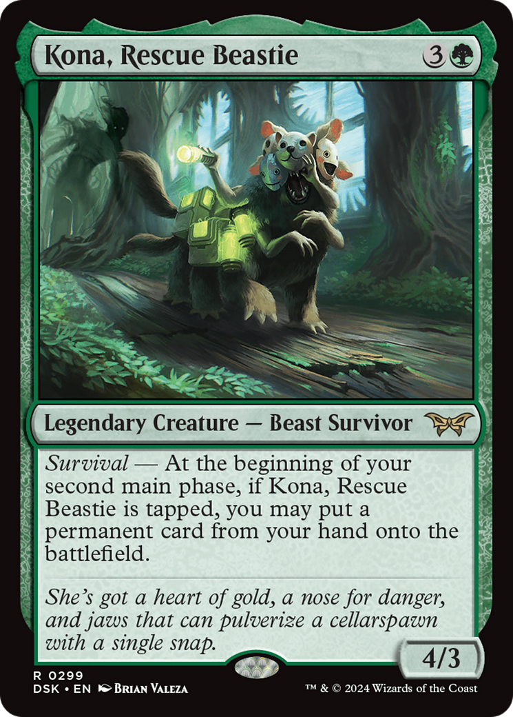 Image of Kona, Rescue Beastie (0299) [Duskmourn: House of Horror]