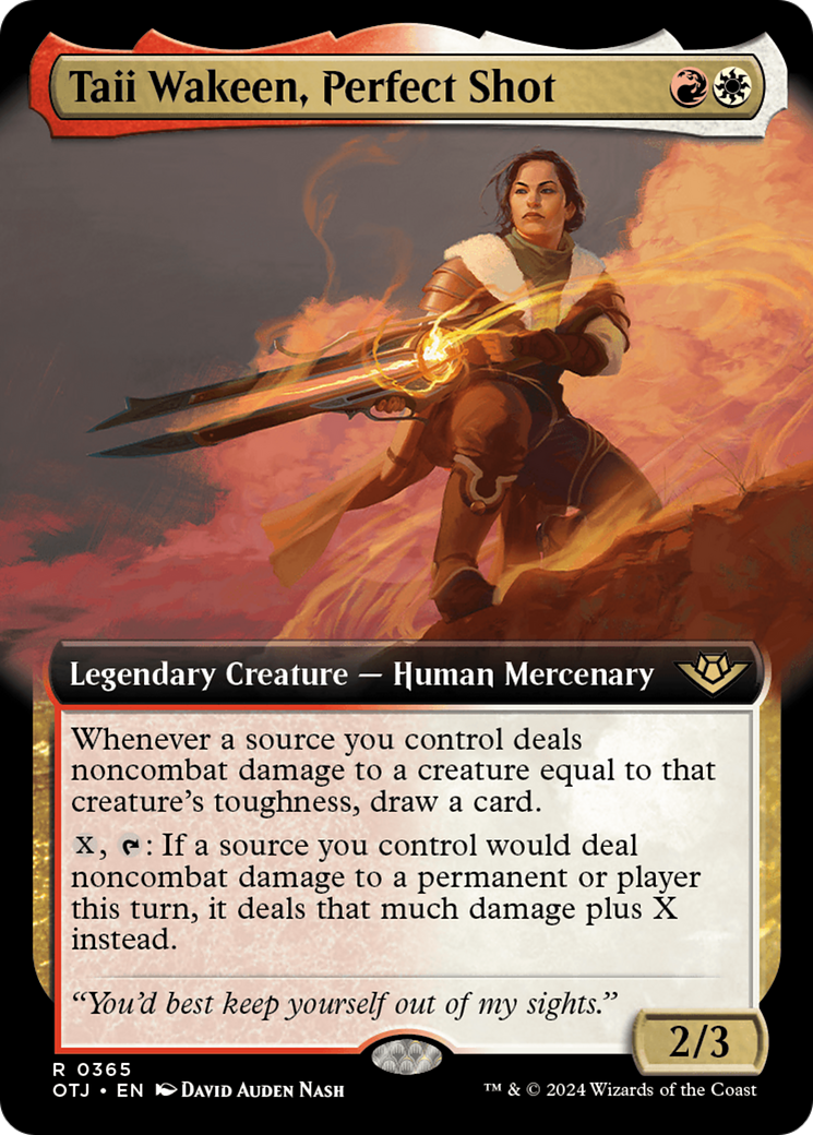 Image of Taii Wakeen, Perfect Shot (Extended Art) [Outlaws of Thunder Junction]