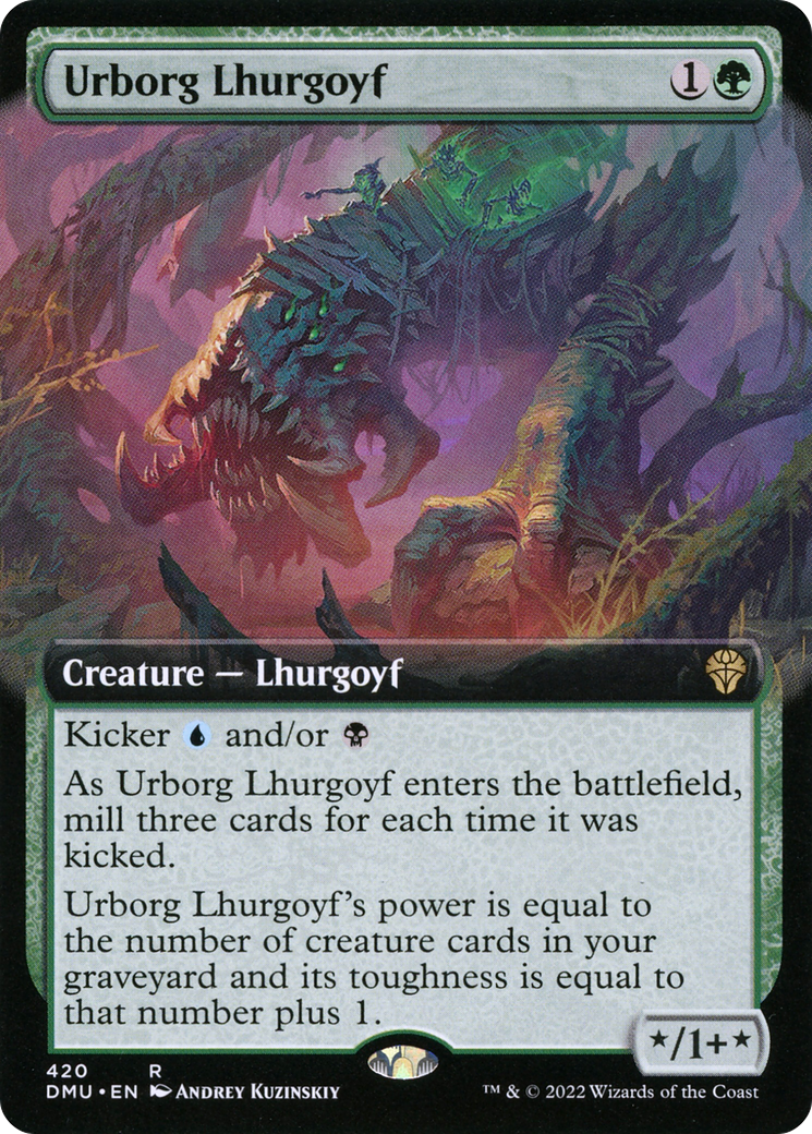 Image of Urborg Lhurgoyf (Extended Art) [Dominaria United]