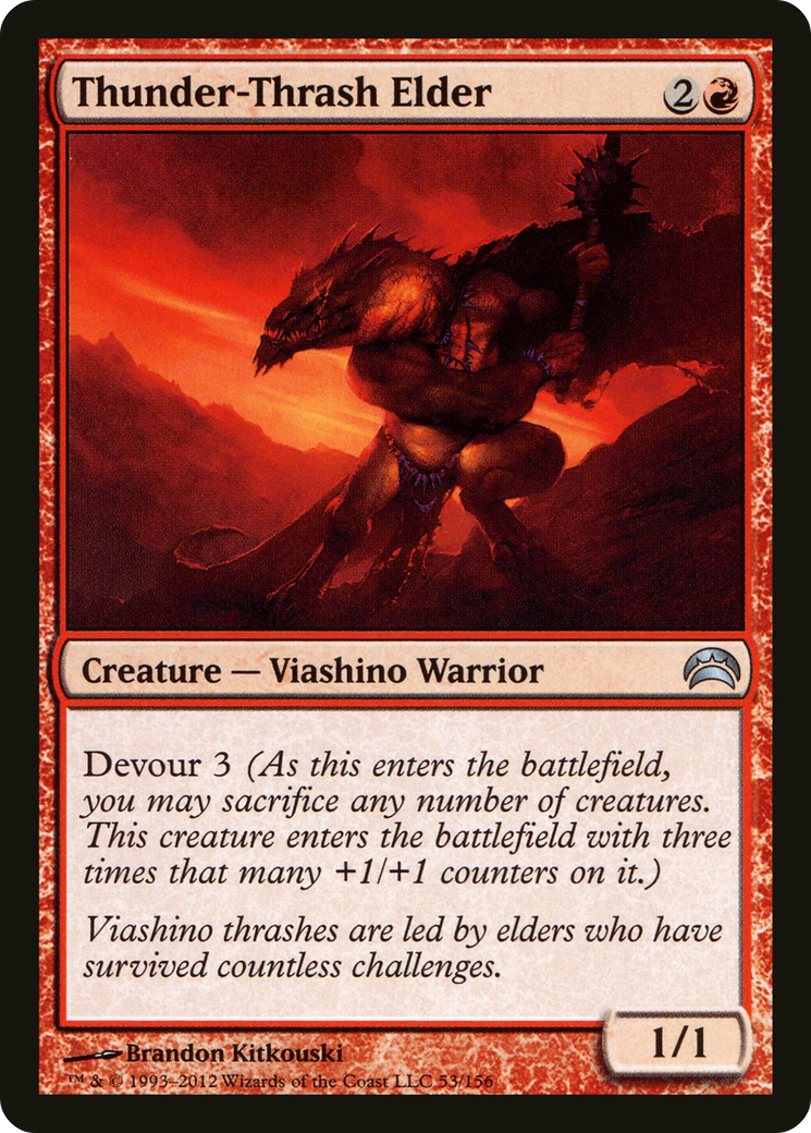 Image of Thunder-Thrash Elder (PC2-053) - Planechase 2012 Foil