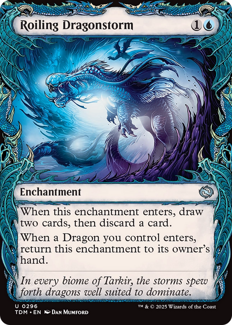 Image of Roiling Dragonstorm (Showcase) [Tarkir: Dragonstorm]