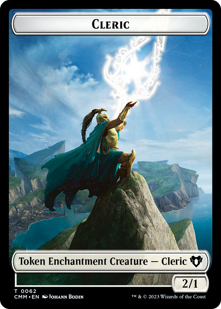 Image of Cleric // Cat Beast Double-Sided Token [Commander Masters Tokens]