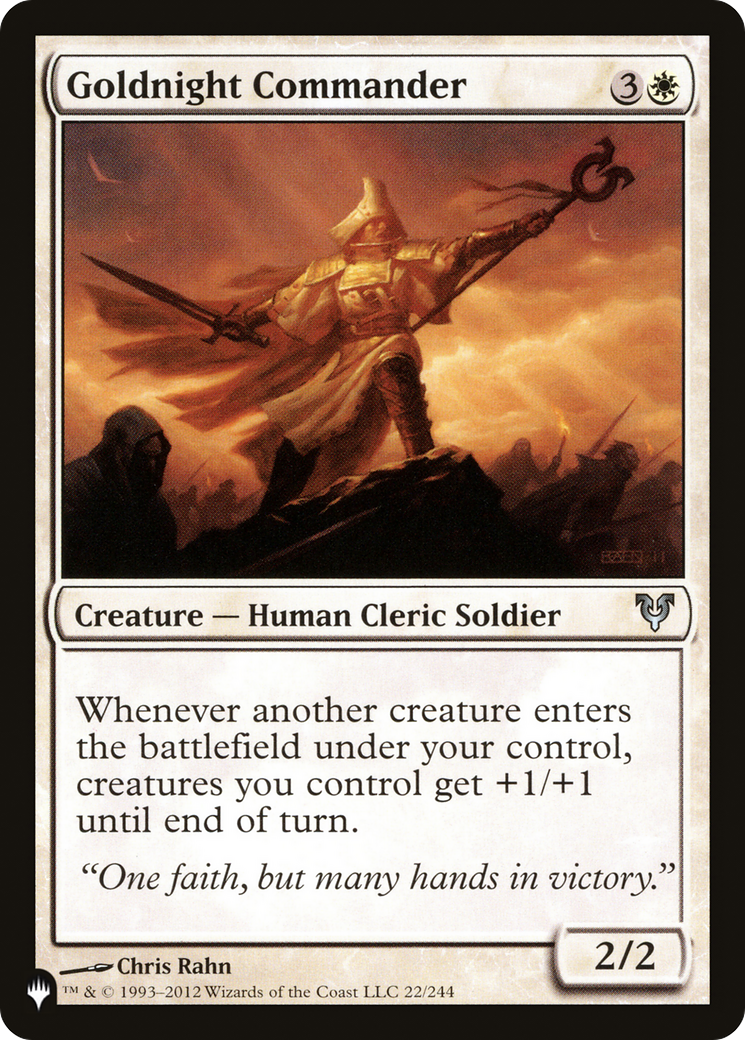 Image of Goldnight Commander [The List]