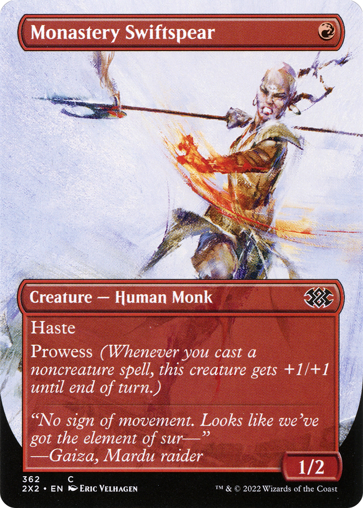 Image of Monastery Swiftspear (Borderless Alternate Art) [Double Masters 2022]