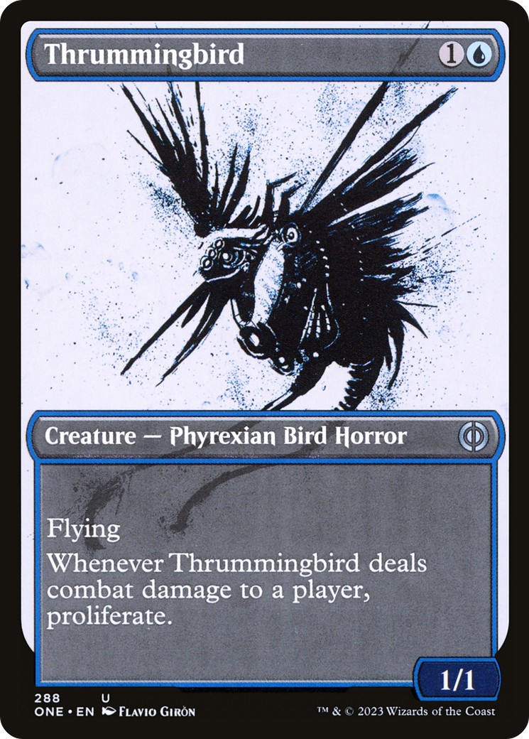 Image of Thrummingbird (Showcase Ichor) [Phyrexia: All Will Be One]