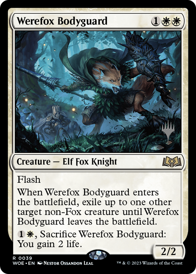 Image of Werefox Bodyguard (Promo Pack) [Wilds of Eldraine Promos]