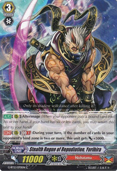 Image of Stealth Rogue of Repudiation, Yorihira (G-BT12/070EN) [Dragon King's Awakening]