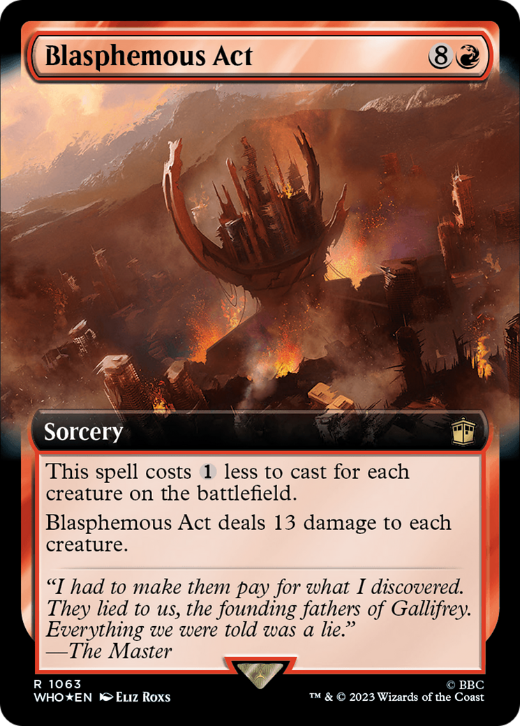 Image of Blasphemous Act (Extended Art) (Surge Foil) [Doctor Who]