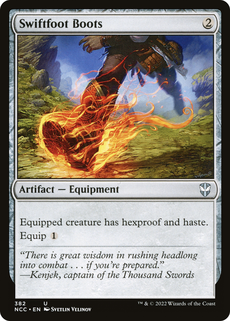 Image of Swiftfoot Boots [Streets of New Capenna Commander]