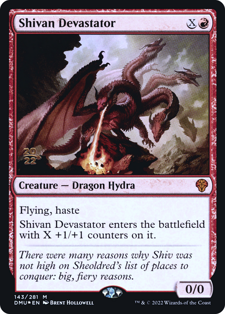 Image of Shivan Devastator [Dominaria United Prerelease Promos]