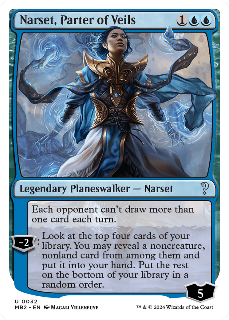 Image of Narset, Parter of Veils (White Border) [Mystery Booster 2]
