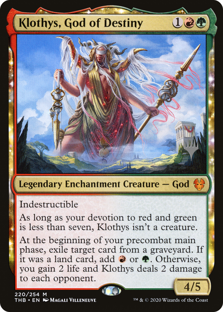 Image of Klothys, God of Destiny (Promo Pack) [Theros Beyond Death Promos]