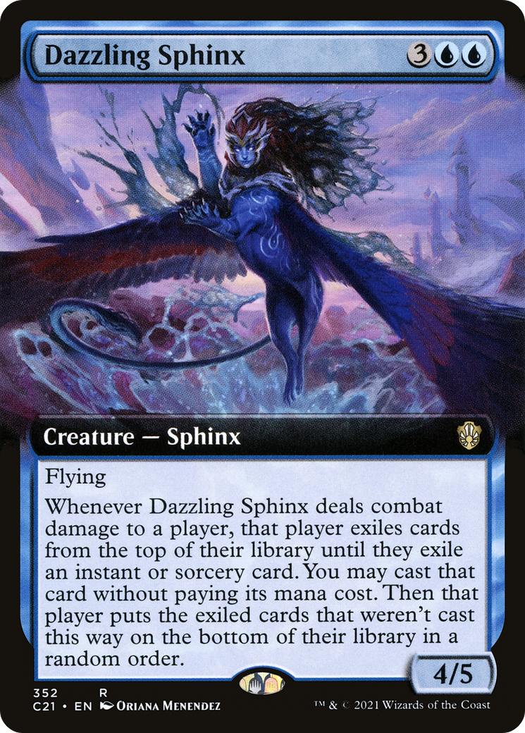 Image of Dazzling Sphinx (Extended Art) [Commander 2021]