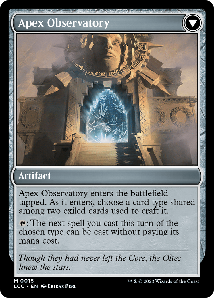 Image of Eye of Ojer Taq // Apex Observatory [The Lost Caverns of Ixalan Commander]