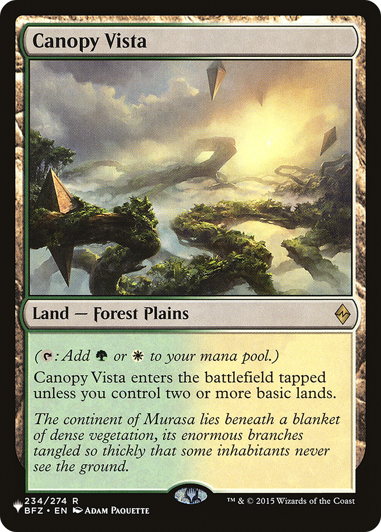 Image of Canopy Vista [The List]