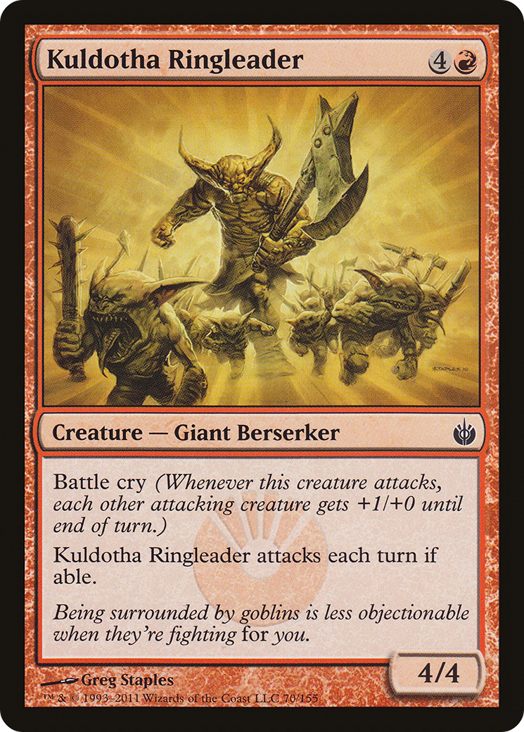 Image of Kuldotha Ringleader [Mirrodin Besieged]