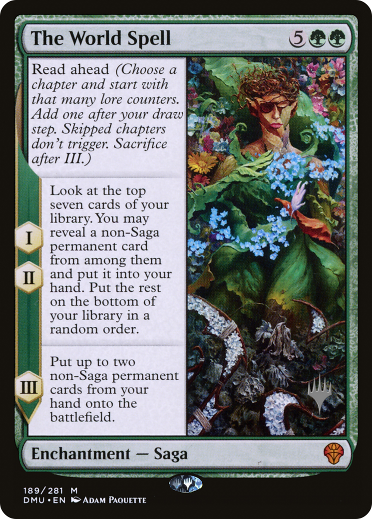 Image of The World Spell (Promo Pack) [Dominaria United Promos]