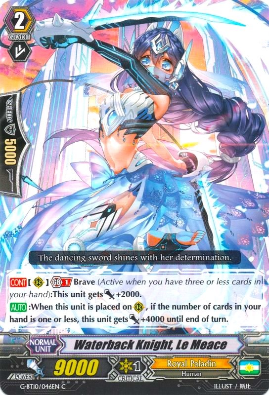 Image of Waterback Knight, Le Meace (G-BT10/046EN) [Raging Clash of the Blade Fangs]