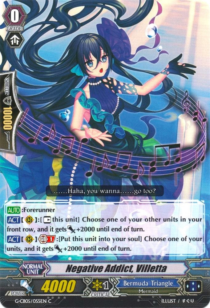 Negative Addict, Villetta (G-CB05/055EN) [Prismatic Divas]