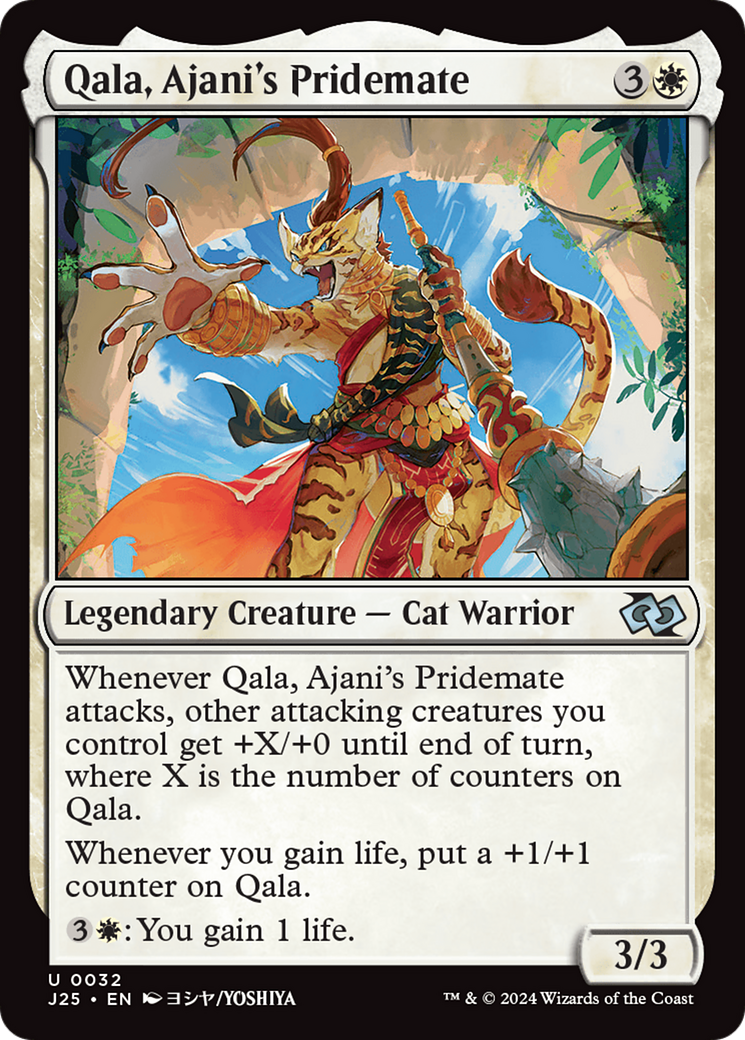 Image of Qala, Ajani's Pridemate (Anime) [Foundations Jumpstart]