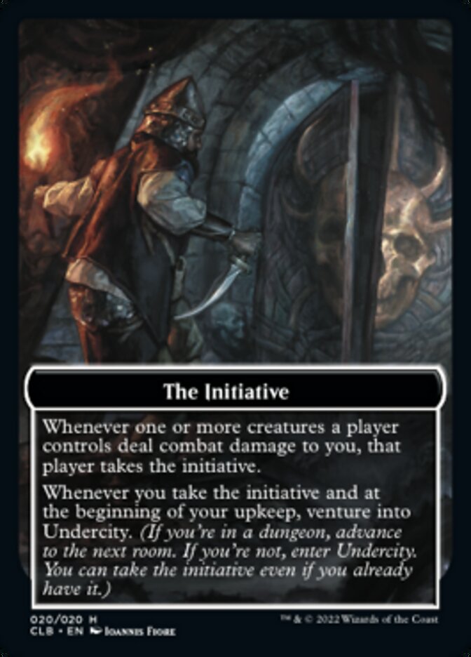 Image of The Initiative // Undercity Double-Sided Token [Commander Legends: Battle for Baldur's Gate Tokens]