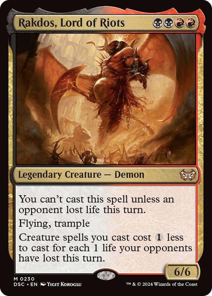 Image of Rakdos, Lord of Riots [Duskmourn: House of Horror Commander]