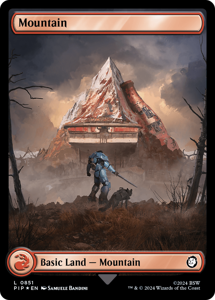Image of Mountain (0851) (Surge Foil) [Fallout]