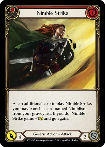 Nimble Strike (Red) [WTR185-C] (Welcome to Rathe)  Alpha Print Rainbow Foil