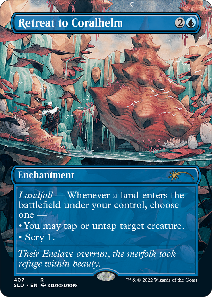 Image of Retreat to Coralhelm (Borderless) [Secret Lair Drop Series]
