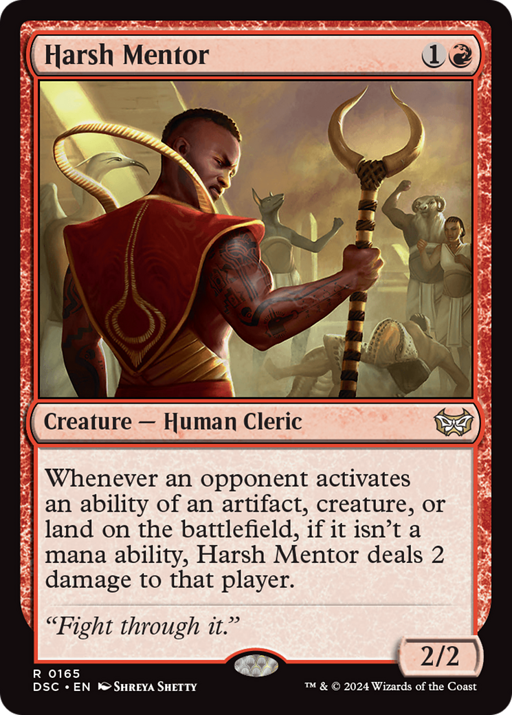 Image of Harsh Mentor [Duskmourn: House of Horror Commander]