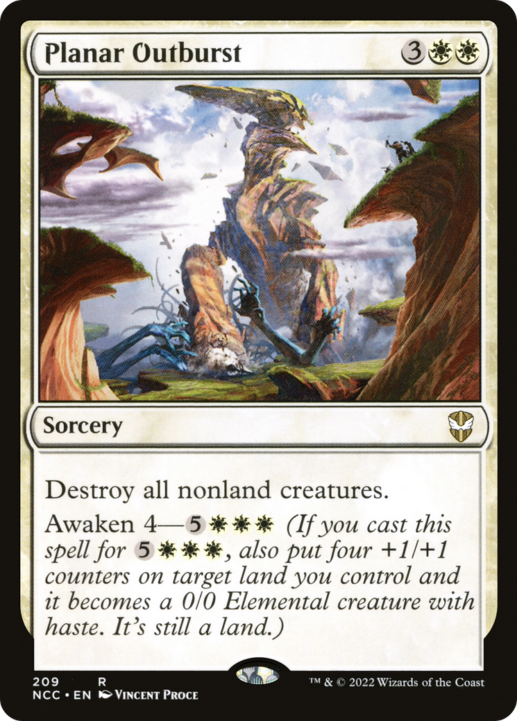 Image of Planar Outburst [Streets of New Capenna Commander]