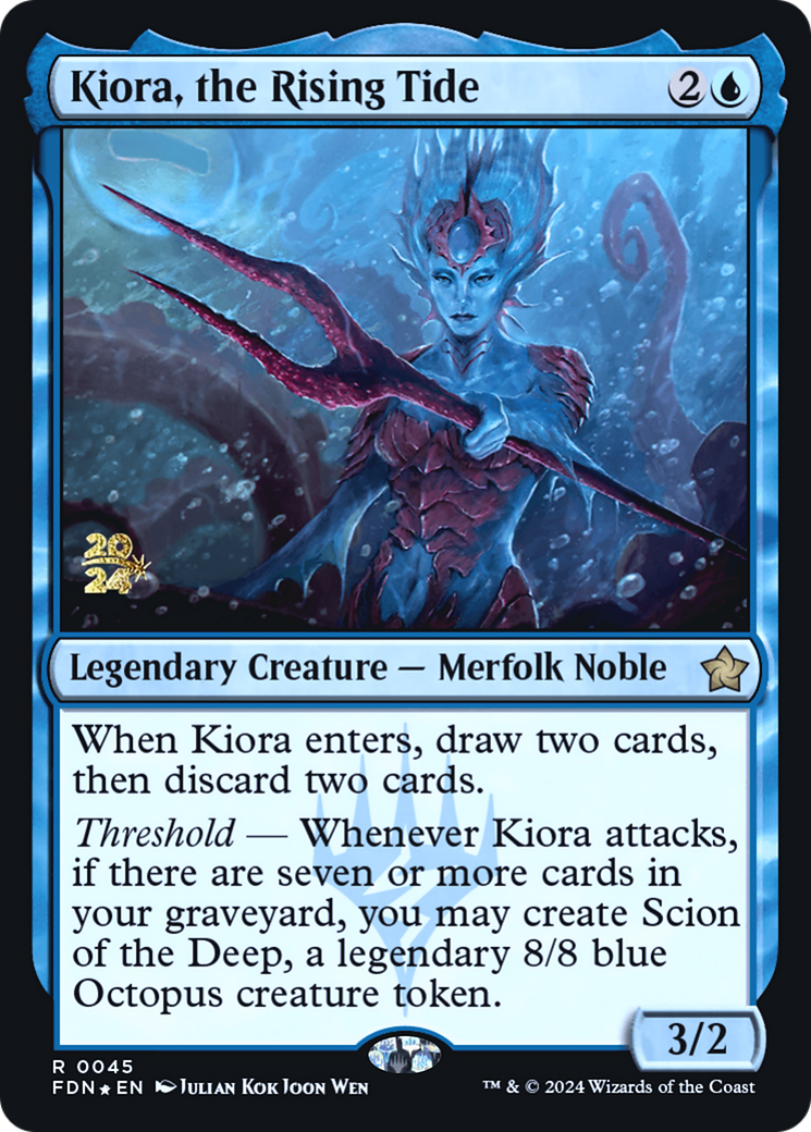 Image of Kiora, the Rising Tide [Foundations Prerelease Promos]