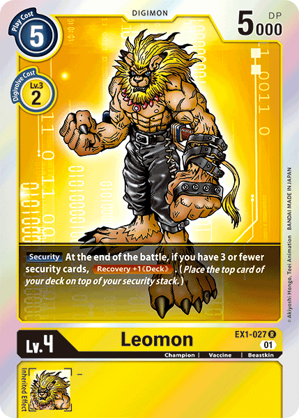 Image of Leomon [EX1-027] [Classic Collection]