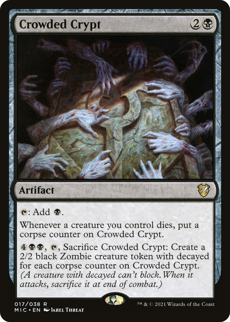Image of Crowded Crypt [Innistrad: Midnight Hunt Commander]