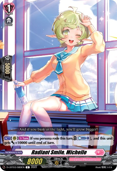 Image of Radiant Smile, Michelle (D-LBT03/089EN) [Lyrical Monasterio: Summertime Memories!]