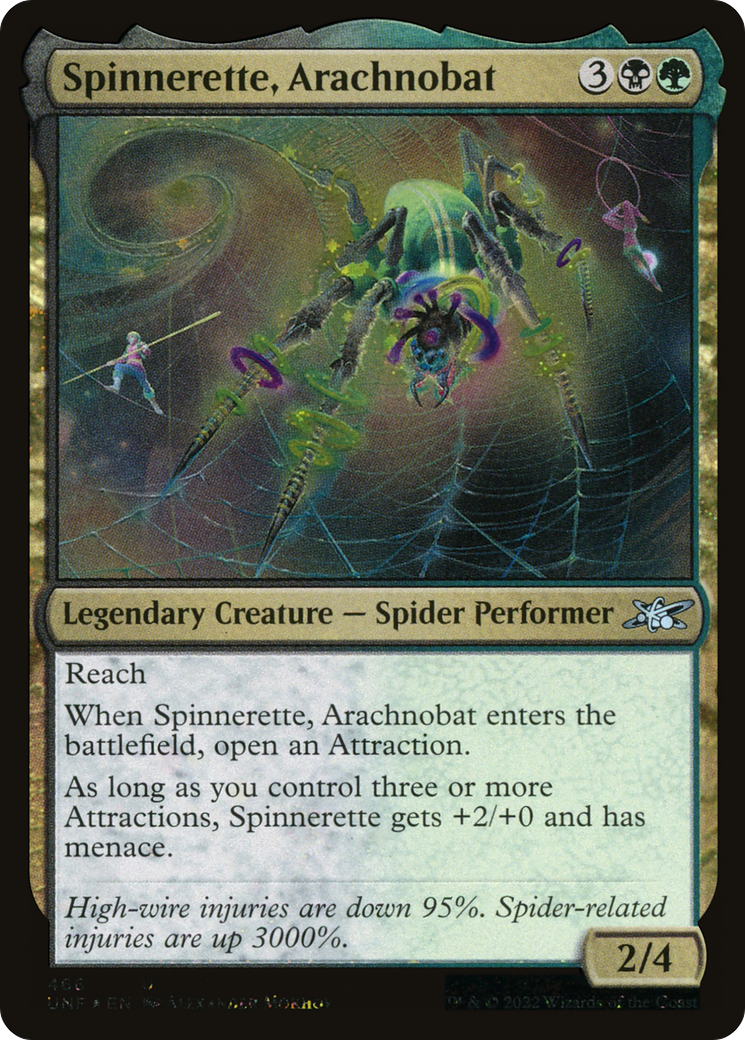 Image of Spinnerette, Arachnobat (Galaxy Foil) [Unfinity]