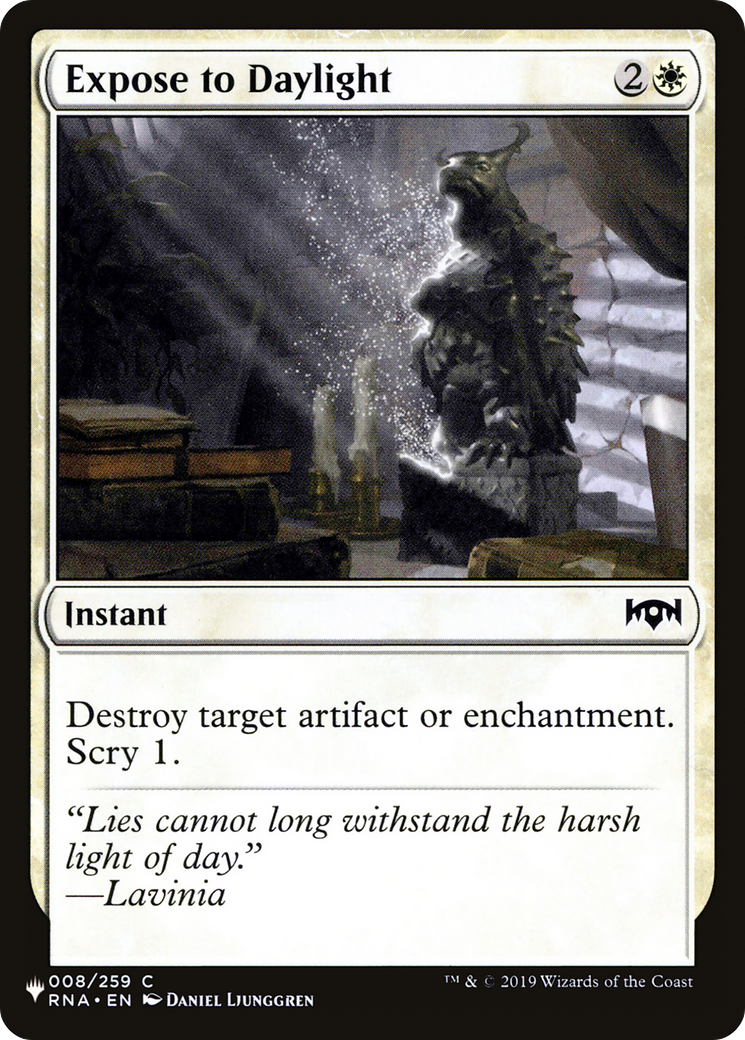 Image of Expose to Daylight [The List]