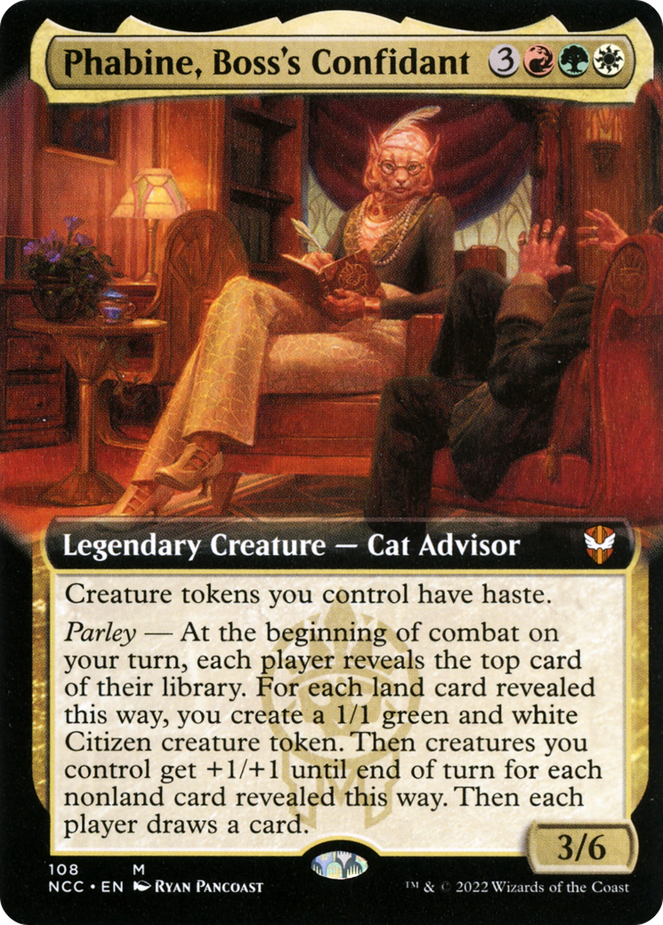 Image of Phabine, Boss's Confidant (Extended Art) [Streets of New Capenna Commander]